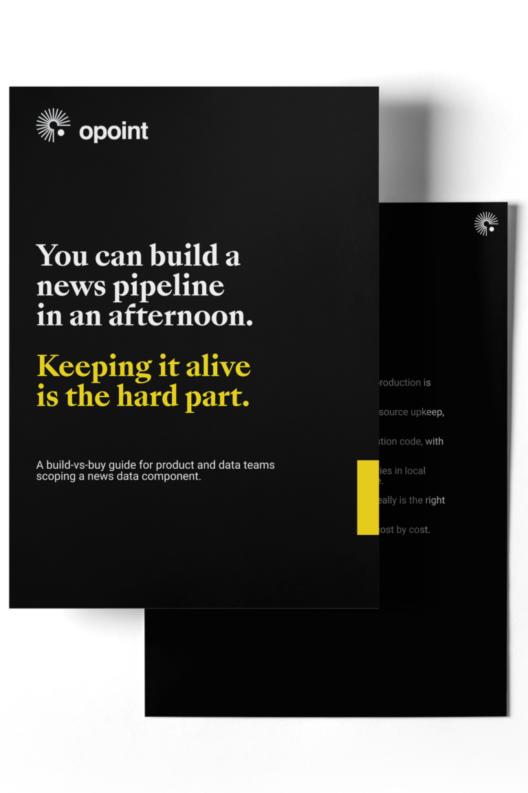 Build vs Buy a News Data Pipeline: The Real Cost