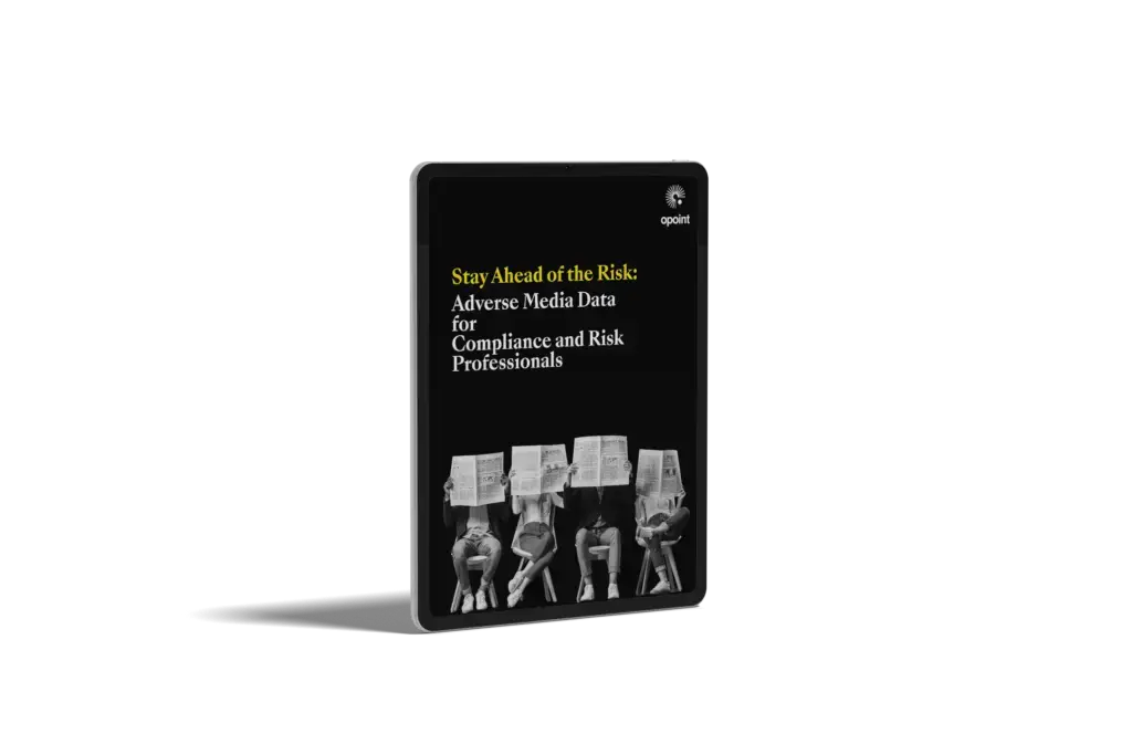 Preview of Adverse Media for risk and compliance guide