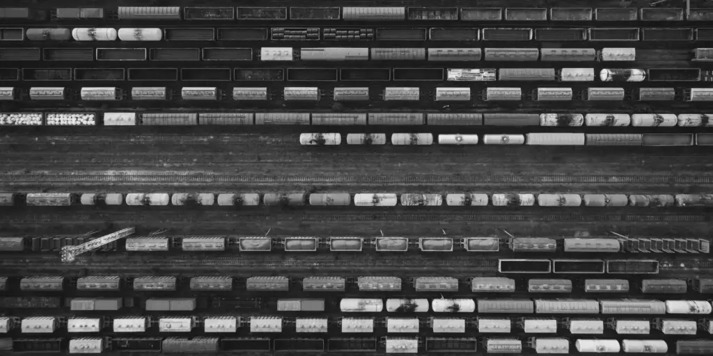 aerial view of colorful freight trains 2026 01 06 09 25 23 utc