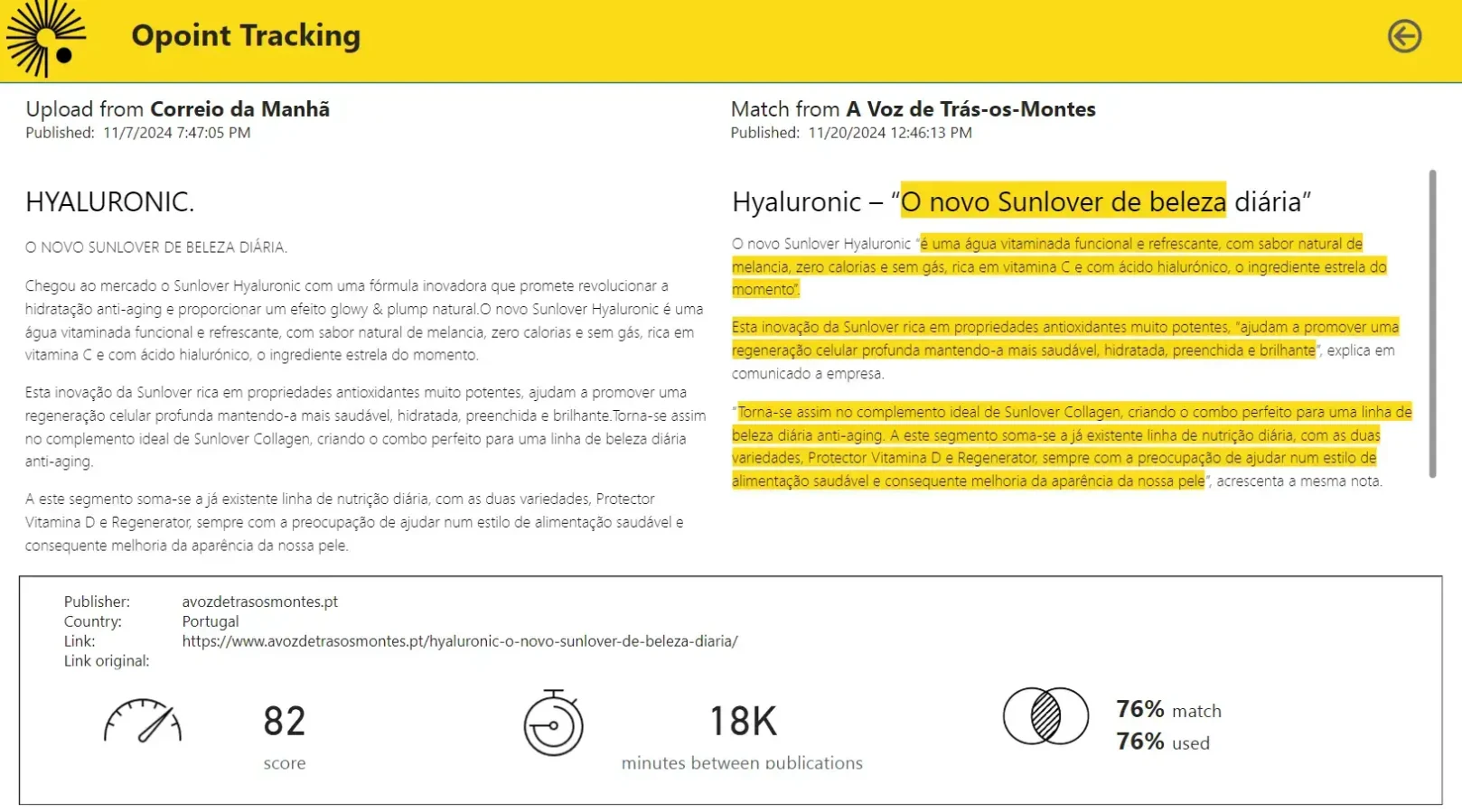 VisaPress: Case study I Opoint