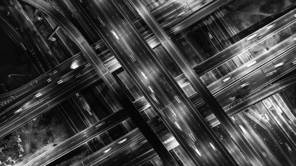 top view of car traffic transport on crossing mult 2026 03 17 03 06 43 utc